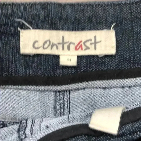 🌸3/$30🌸contrast | Stretchy vintage jean skirt - Picture 2 of 7